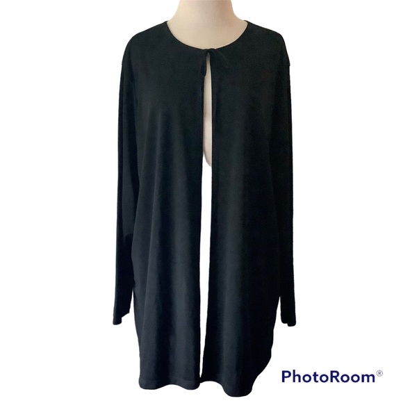 Massimo Black Polyester Jersey Knit Jacket - Picture 1 of 4